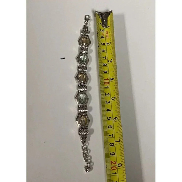 Brighton Silver Plated Bracelet Clear Crystals Beautiful Bracelet - Picture 5 of 11